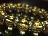 梵字オールスター!六字真言パワーストーン!豪華ロンデル! 12mm!