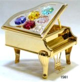 画像: ★ピアノ★スワロフスキー・クリスタル★音楽雑貨★オブジェ★置物★インテリア雑貨★グランドピアノ 2