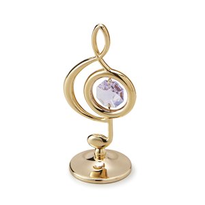 画像: ★クリスタル★オブジェ★ト音記号★インテリアグッズ★インテリア雑貨★置物★クリスタル★インテリア★ゴールド