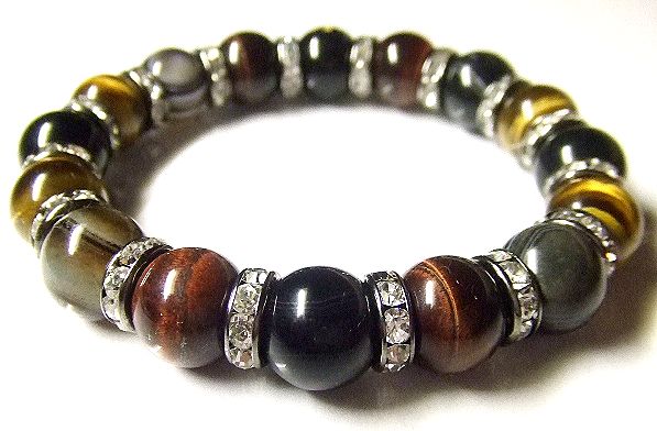 画像: ★人気商品★　梵字パワーストーン！不動明王！天眼石！レッドタイガーアイ！！