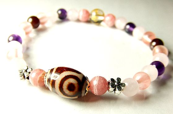 画像1: ★恋愛成就★二眼天珠★インカローズ！！ 