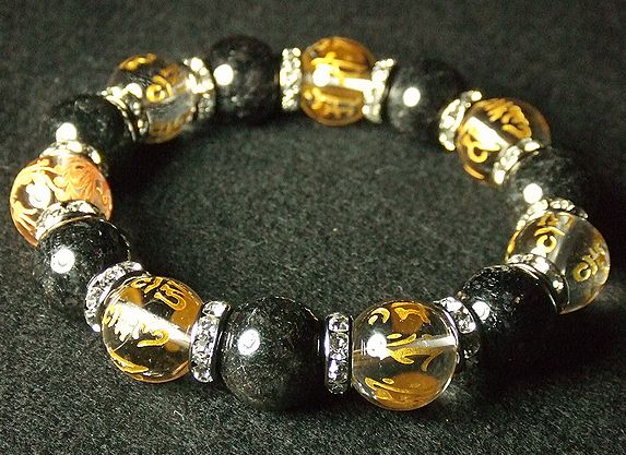 画像: ★超豪華！！梵字×六字真言×四神相応×ブラックルチル！！14ｍｍ！！