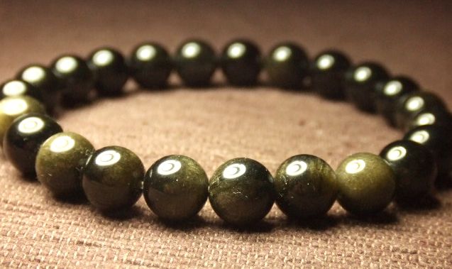 画像: ★ゴールデンオブシディアン！！★AAA級キャッツアイ入り！！8ｍｍ　