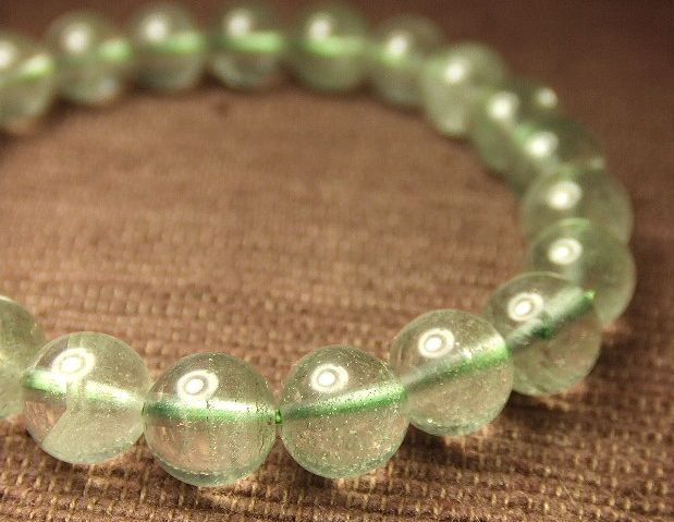 画像: ★高価！！ガーデンクォーツ！！（グリーン・ファントム）　8ｍｍ