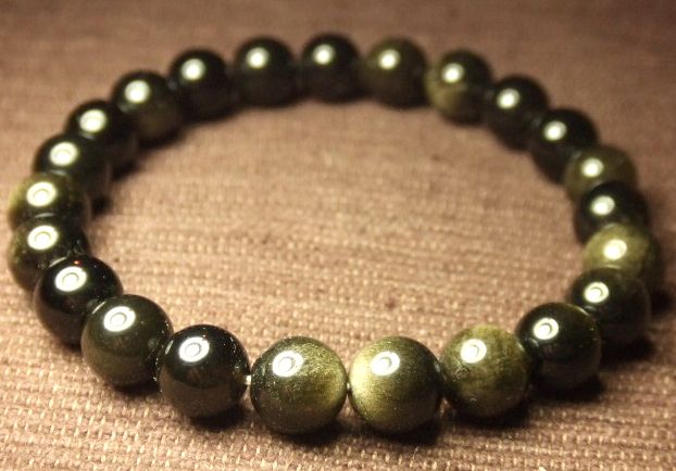 画像: ★ゴールデンオブシディアン！！★AAA級キャッツアイ入り！！8ｍｍ　