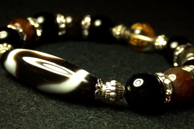 画像1: ★大人気！！金運アップ！！白蛇天珠×龍×観世音菩薩！！