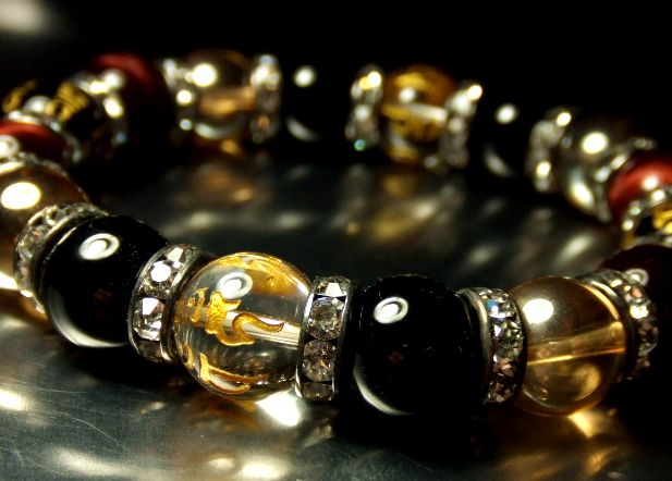 画像3: ★最上級★レッドタイガーアイ★ゴールデンオーラ★梵字★六字真言★12ｍｍ