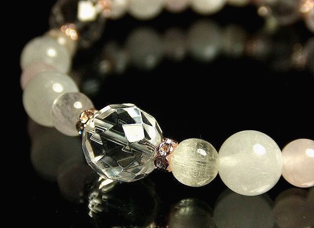 画像5: ★ムーンストーン★クンツァイト★ローズクォーツ★ヒマラヤ水晶★パワーストーン　ブレスレット