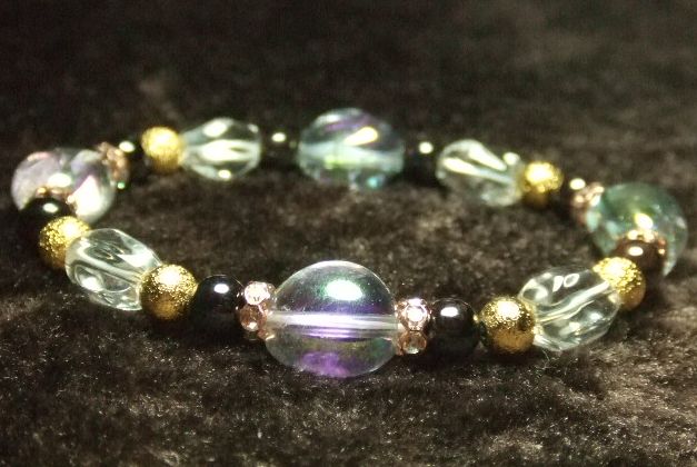 画像2: ★ラベンダーフラッシュ★スギライト★水晶タンブルカット★金のスターダスト！！